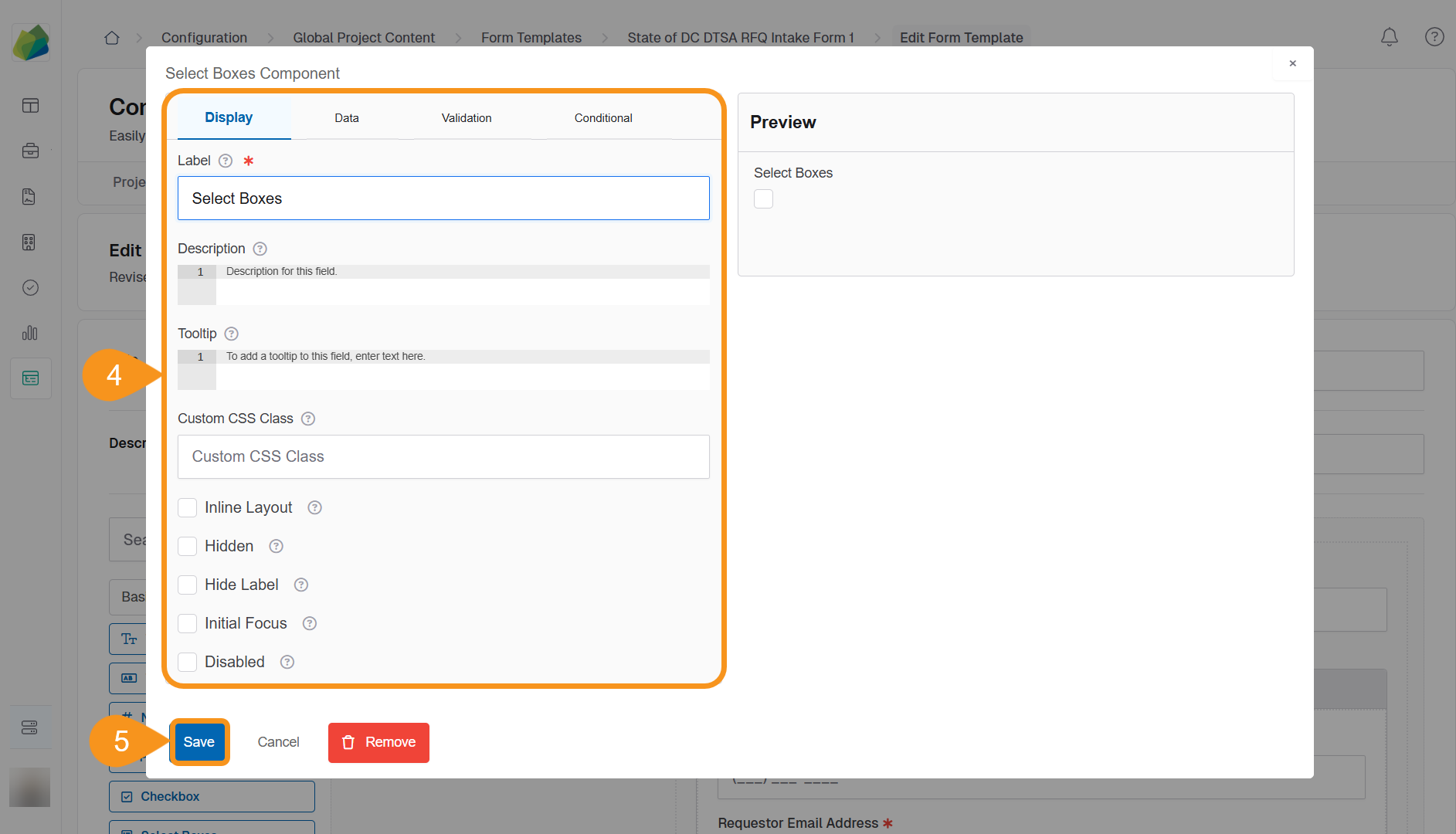 Create Basic components to Form Templates 1
