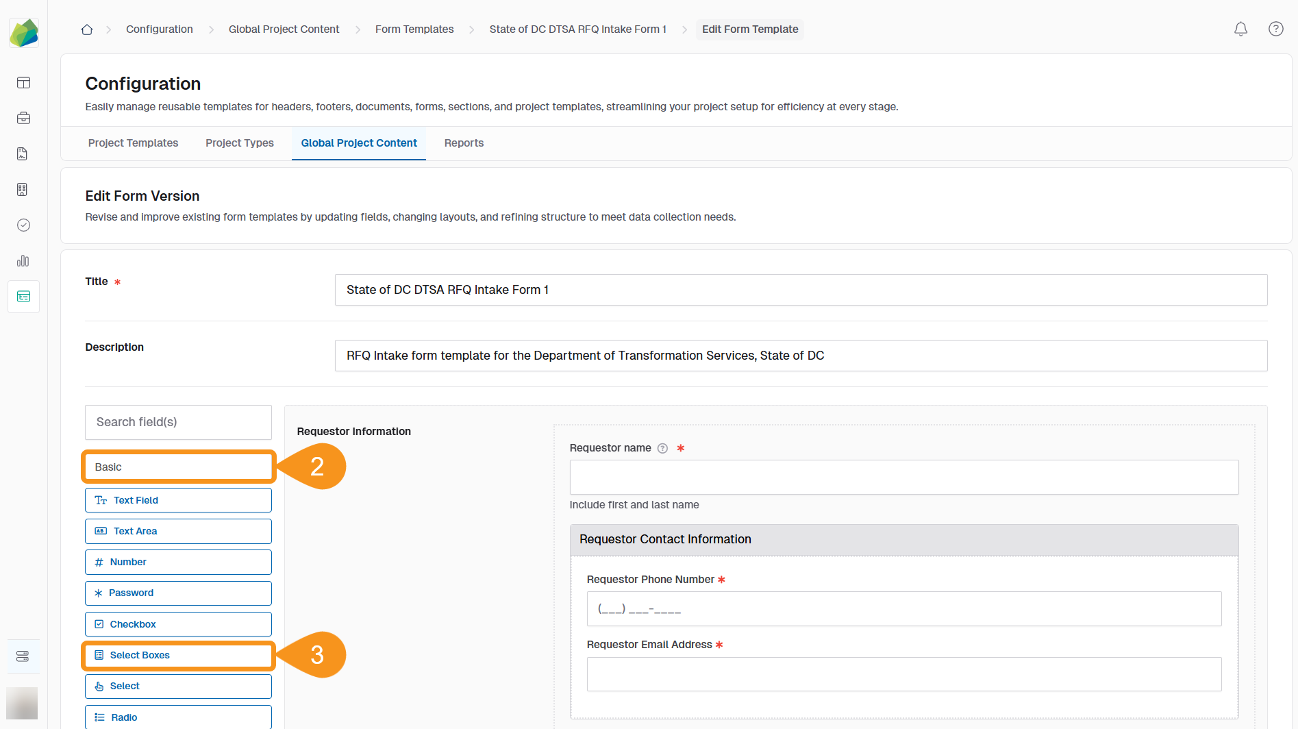 Create Basic components to Form Templates