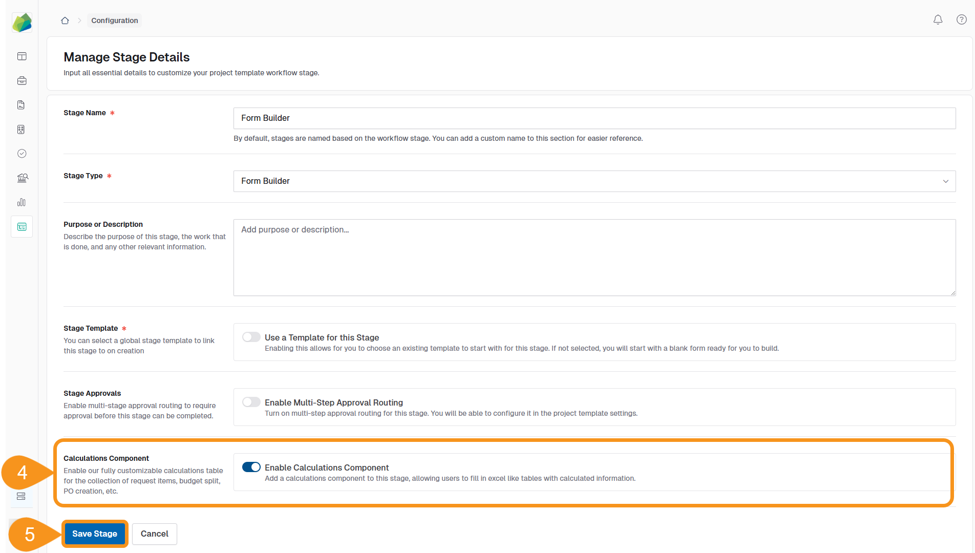 Add Calculations Components to a Form