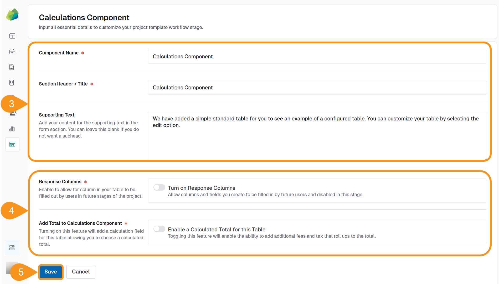 Add Calculations Components to a Form