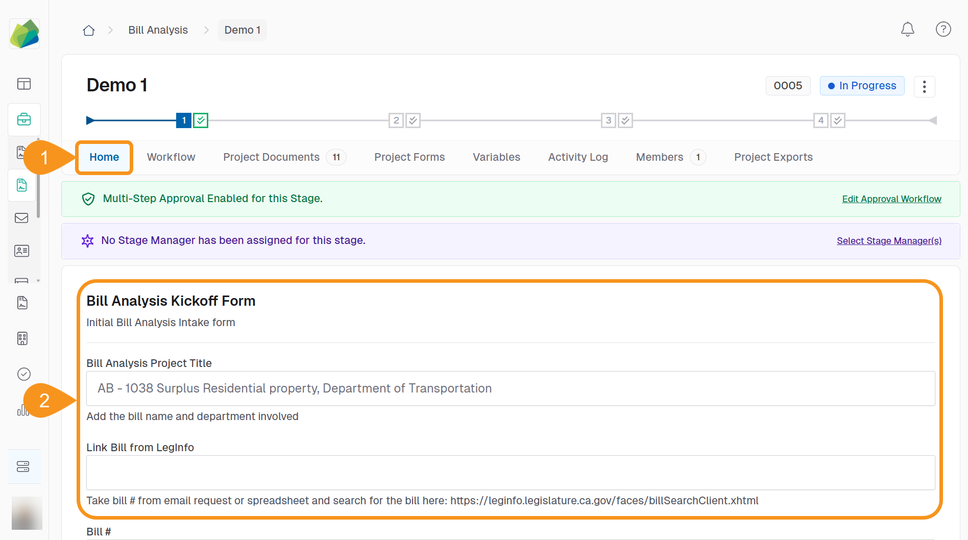 Complete the Form Builder Stage to Enable Multi Party Project Assignment
