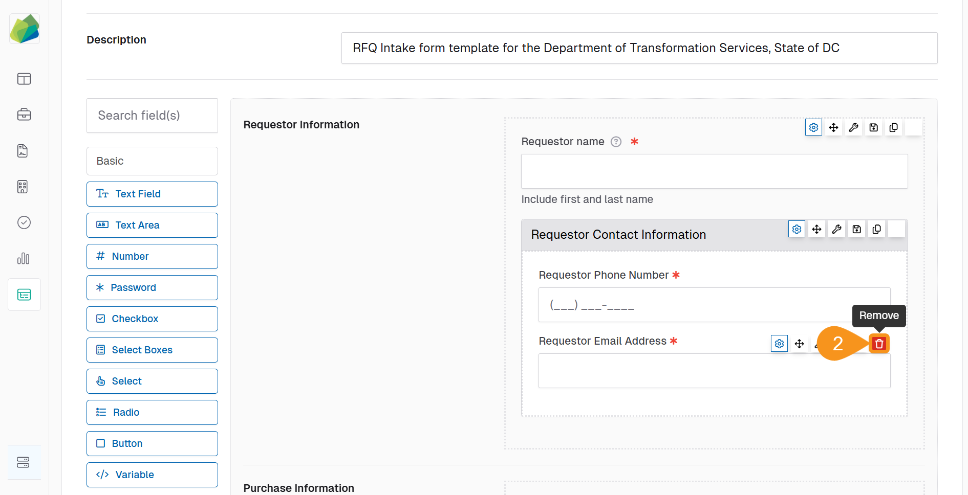 Remove Basic components