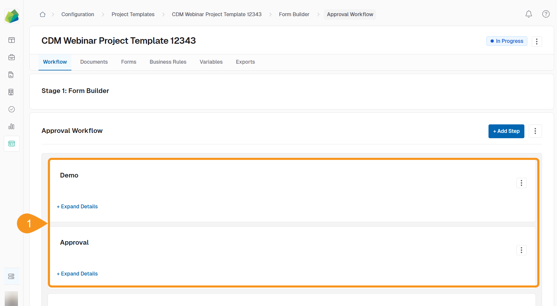 View Approval Step Details