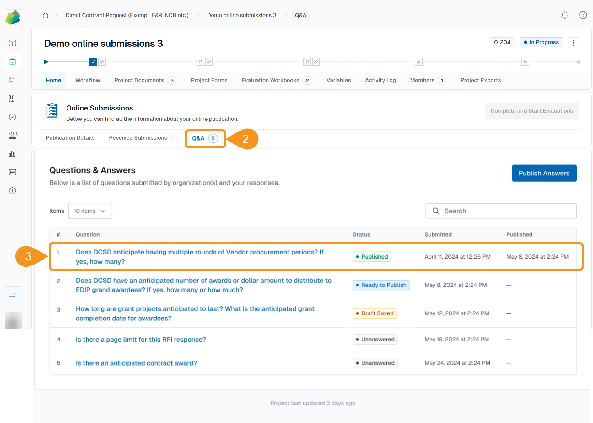 Questions and Answers