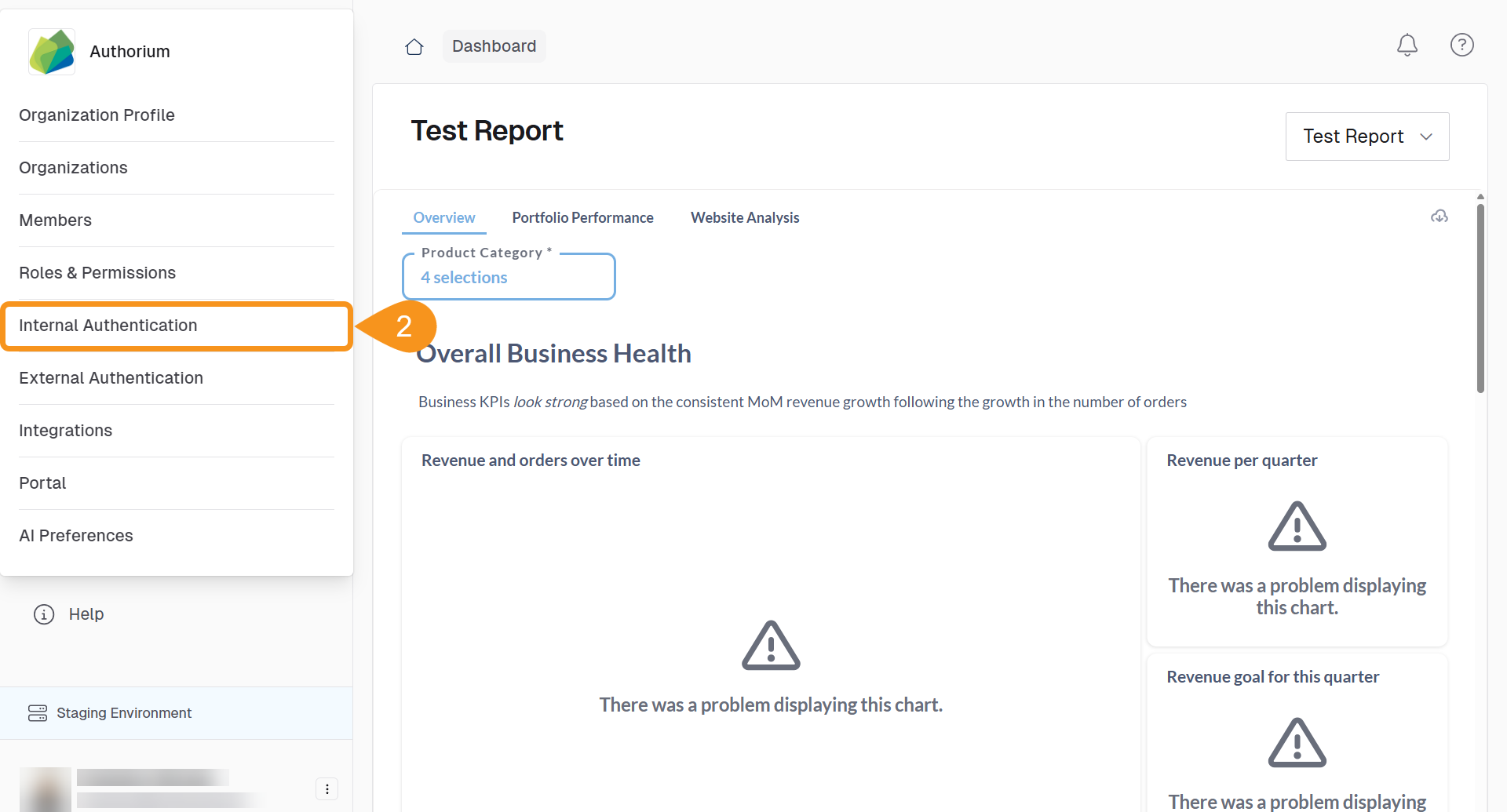 Internal Authentication Single Sign-On