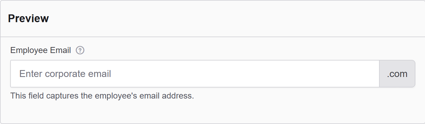 User Field display settings
