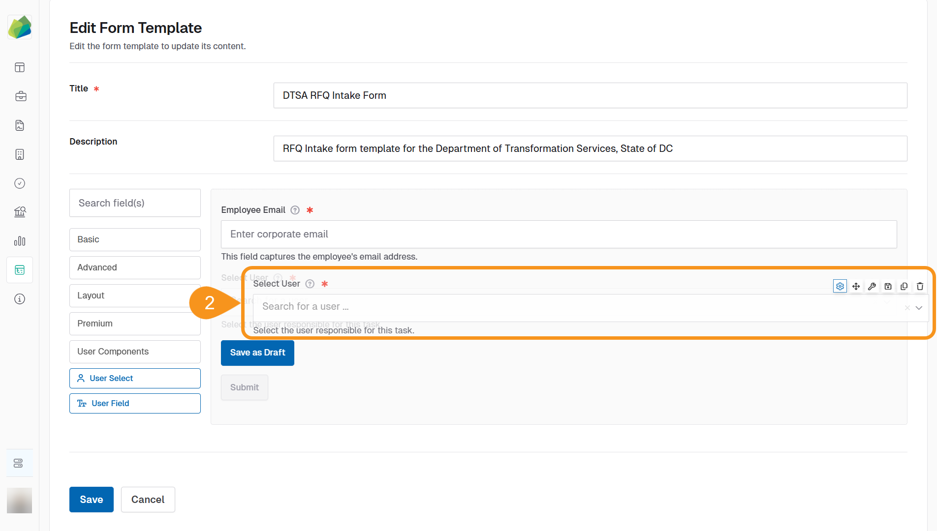 Move User components
